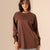 Brown Long Sleevless T-Shirt