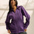 Purple Melton Zipped Hoodie