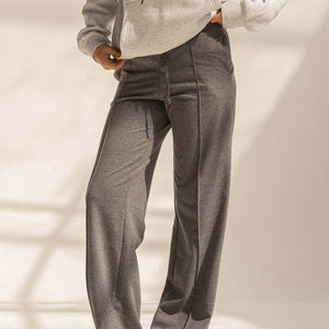 Dark Grey Comfy Milton Wide-Leg Pants
