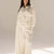 Off White Tailored Elegant Pleats Set