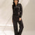 Black Modal Hoodie Contoured Seamst Set