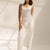 White High-Waist Tailored Pants