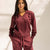 Burgundy Comfy Melton Zipped Hoodie
