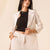 White Striped Formal Blazer