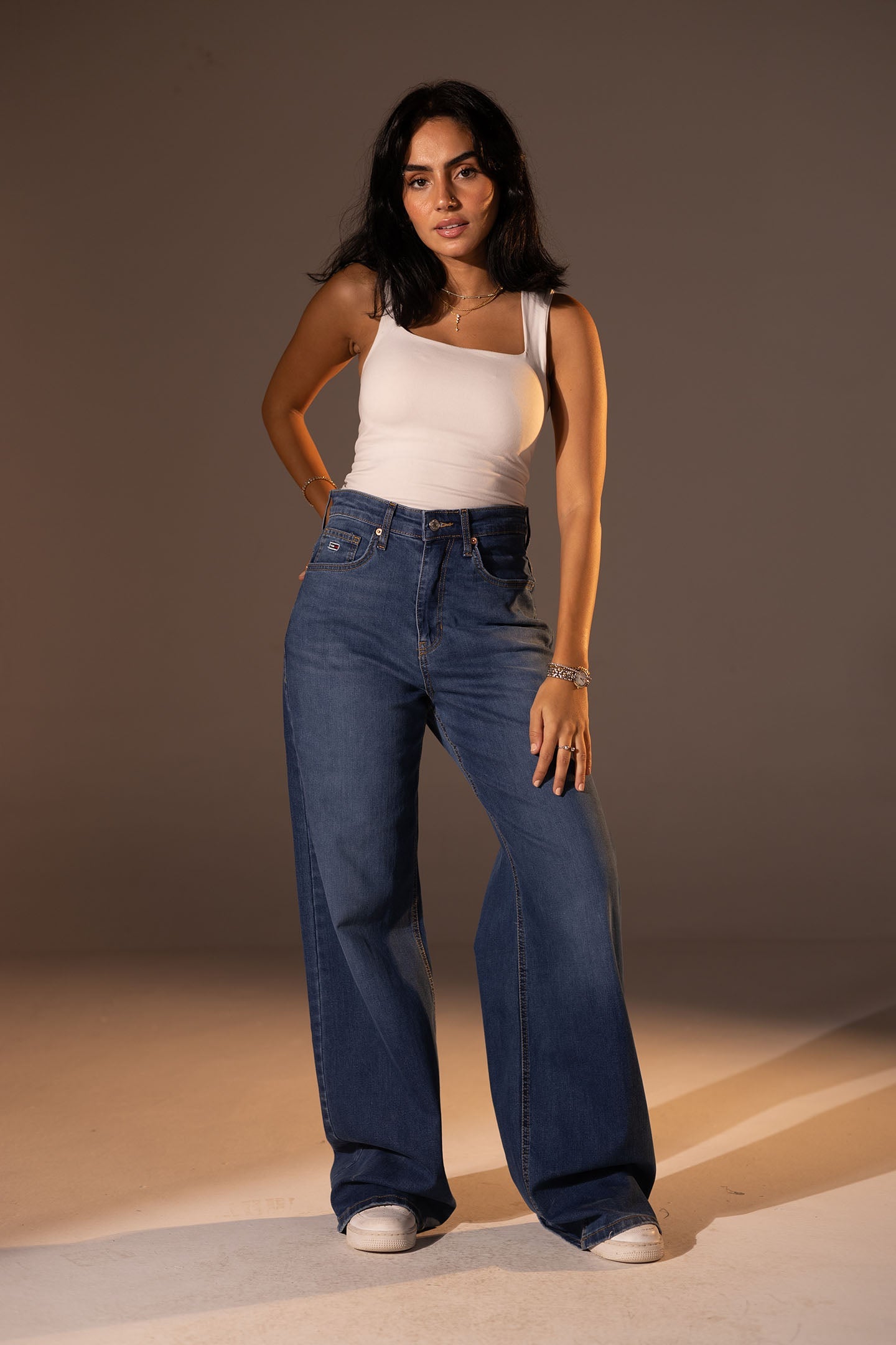 Dark Jeans Wide Leg Jeans