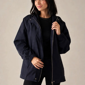Navy Windbreaker Jacket