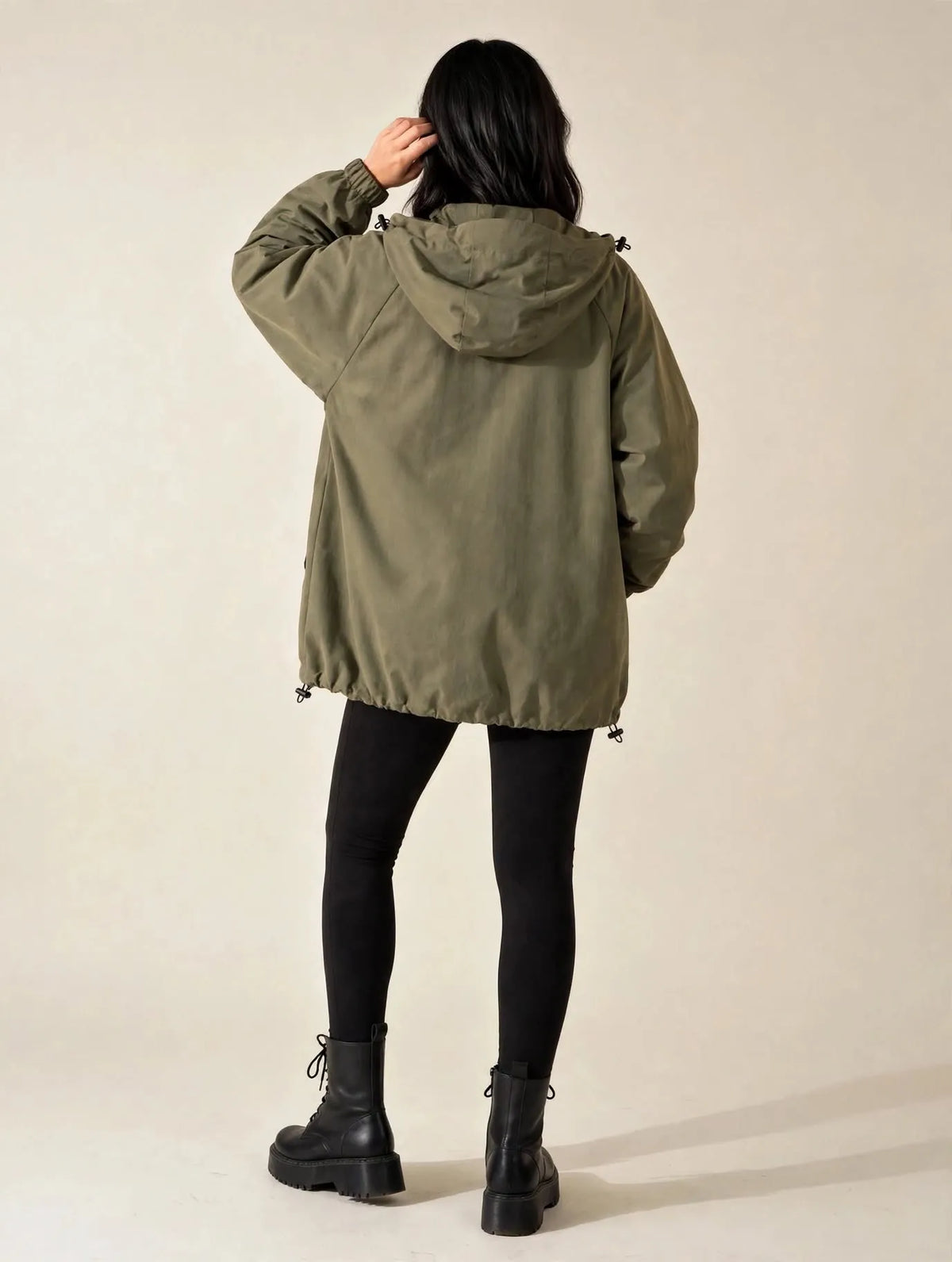 Olive Windbreaker Jacket