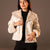 Beige  Faux Leather Jacket