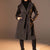Dark Grey Belted Wool Coat