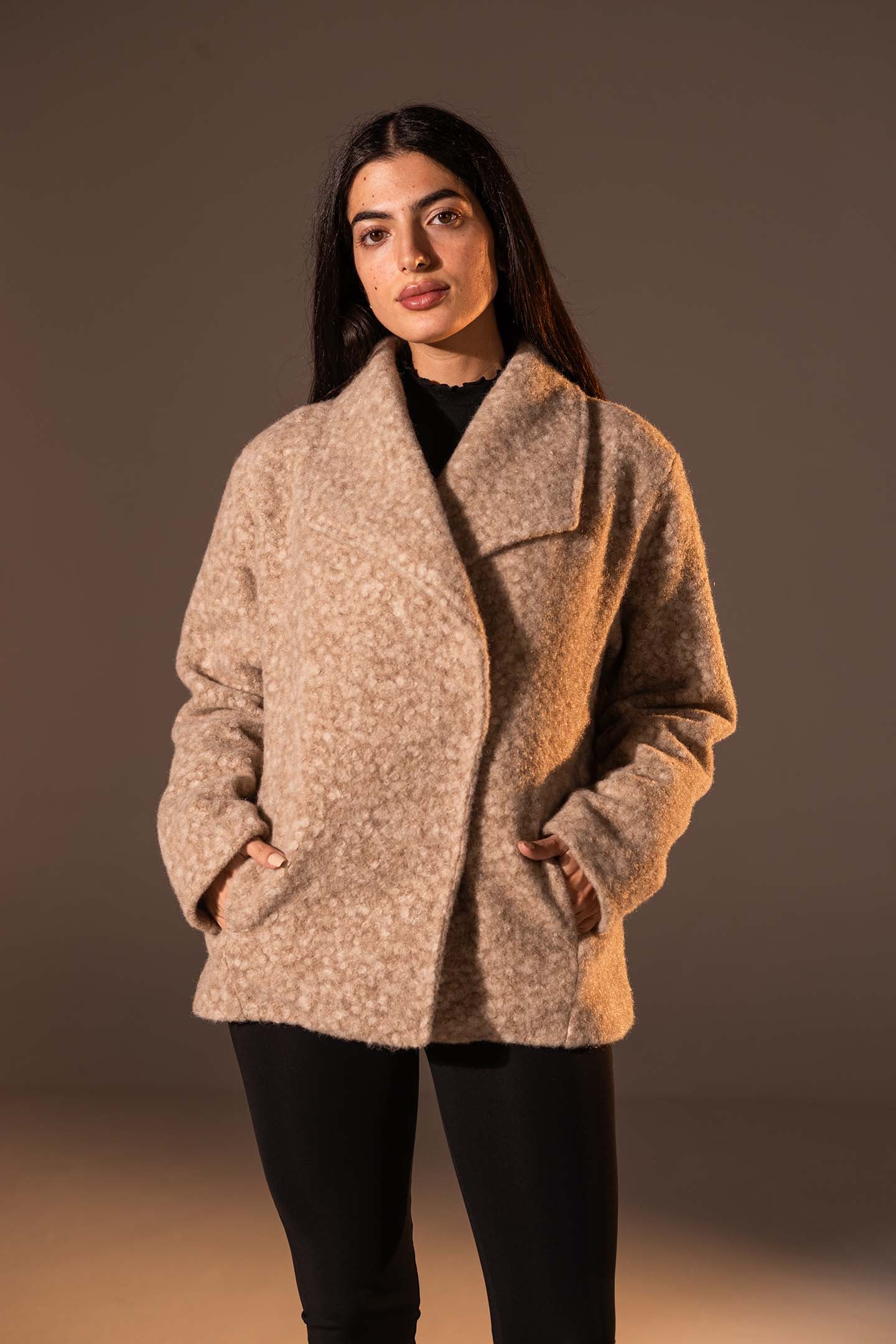 Coffe Teddy Wool Coat