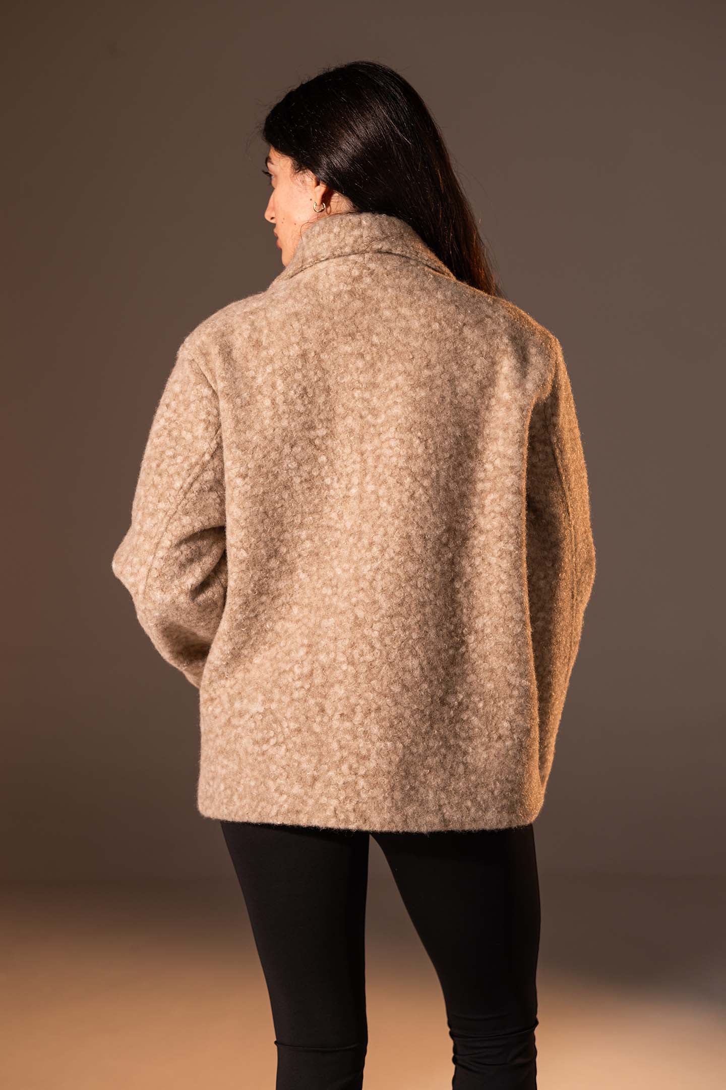 Coffe Teddy Wool Coat