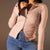 Rose Slim Fit Zip Knit Top