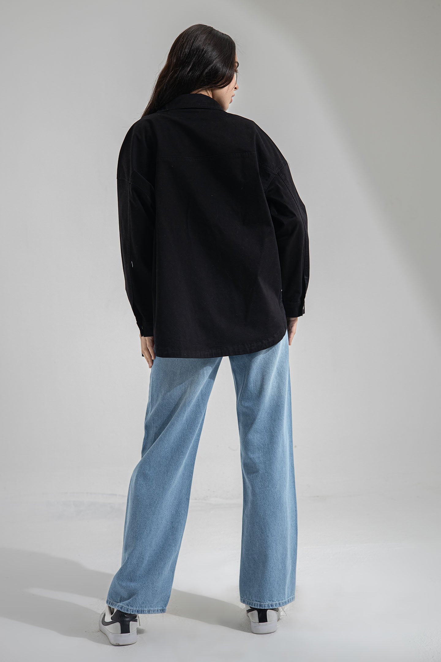 Black Denim Light Jacket