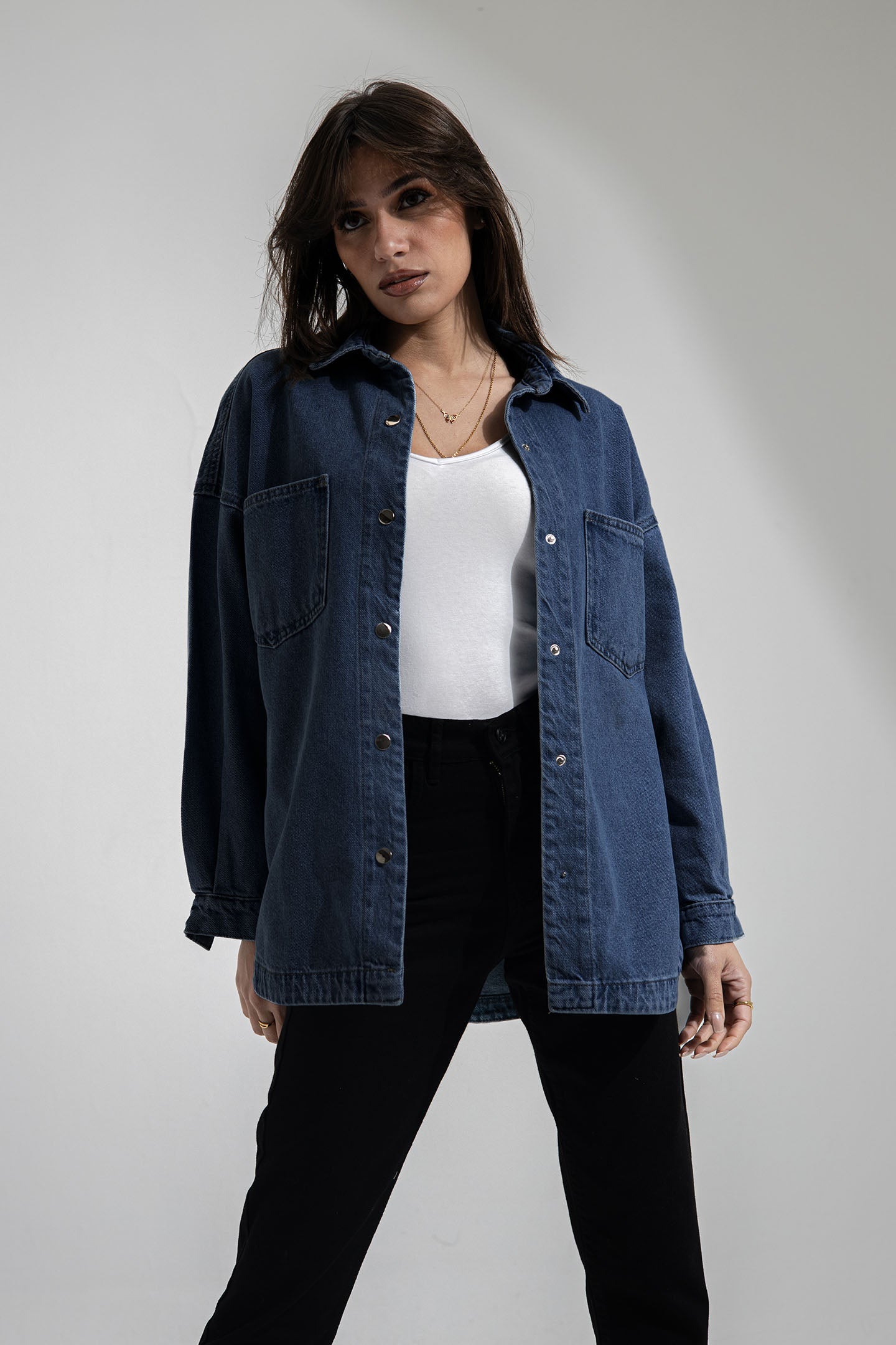 Navy Denim Light Jacket