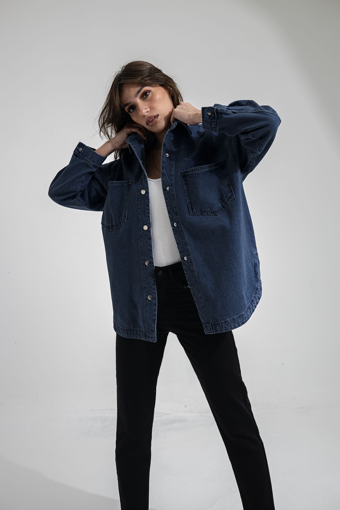 Navy Denim Light Jacket
