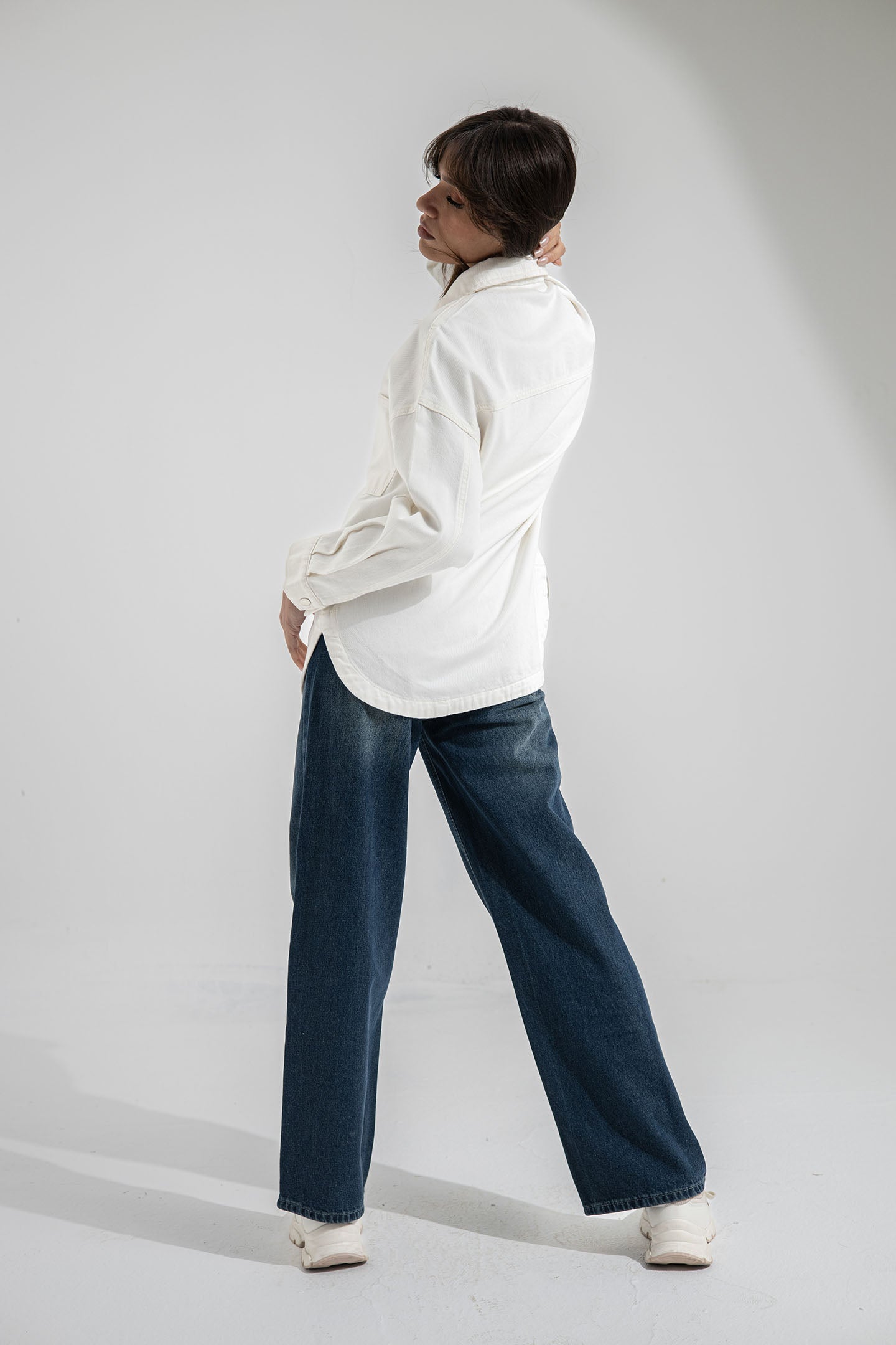 White Denim Light Jacket