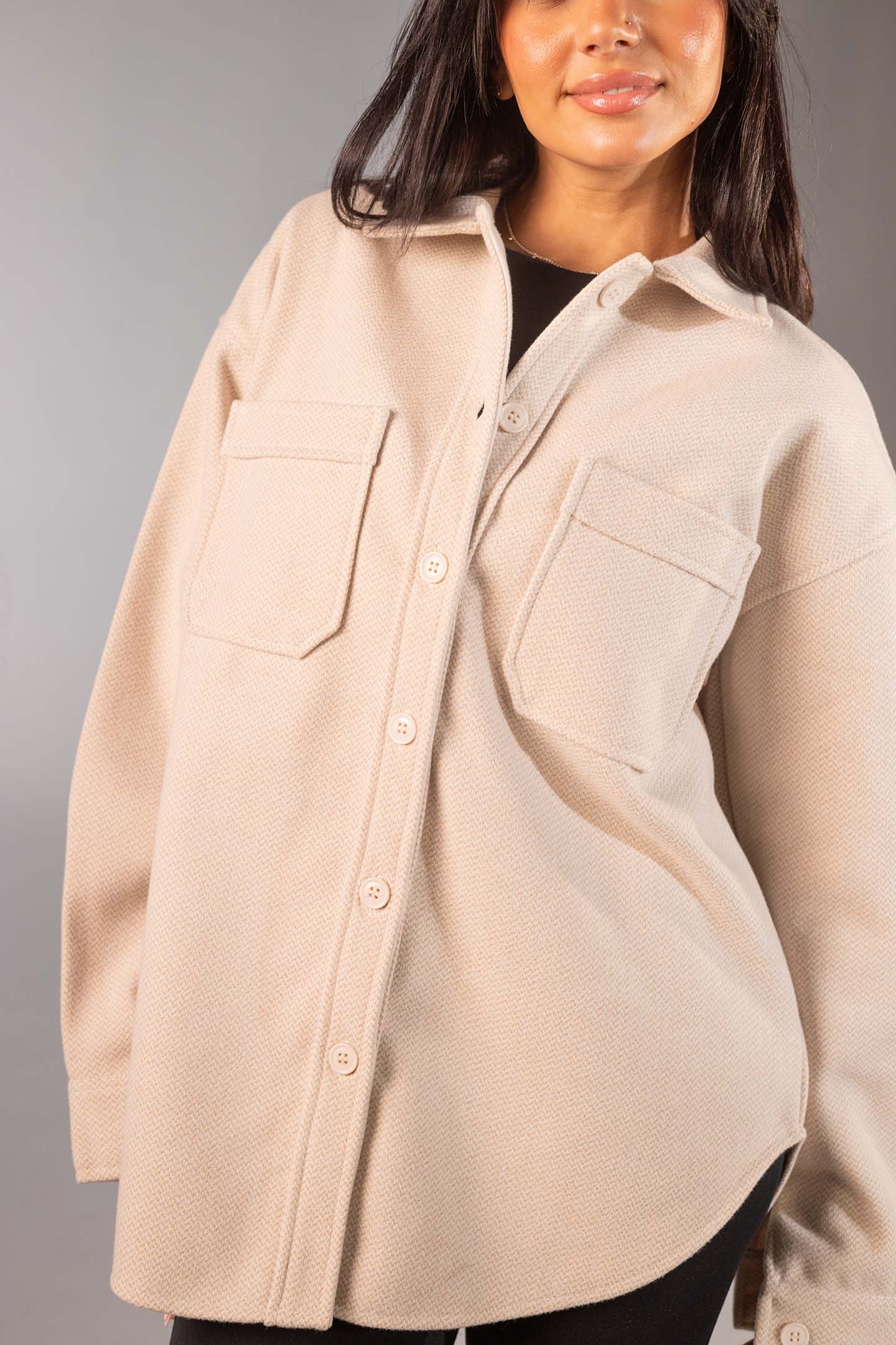 قميص صوف منت بقَصّة مريحة