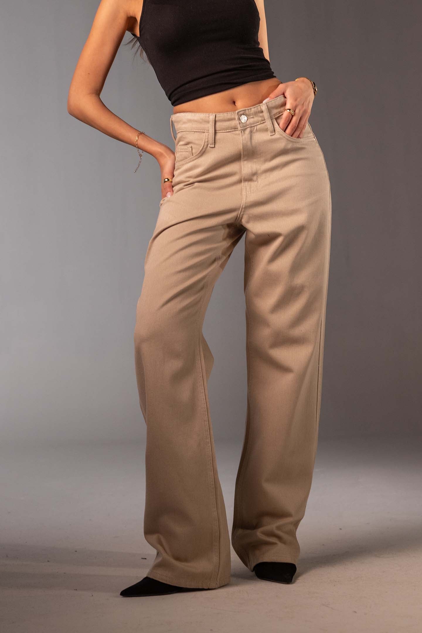 جينز دينم بيج بقَصّة واسعة