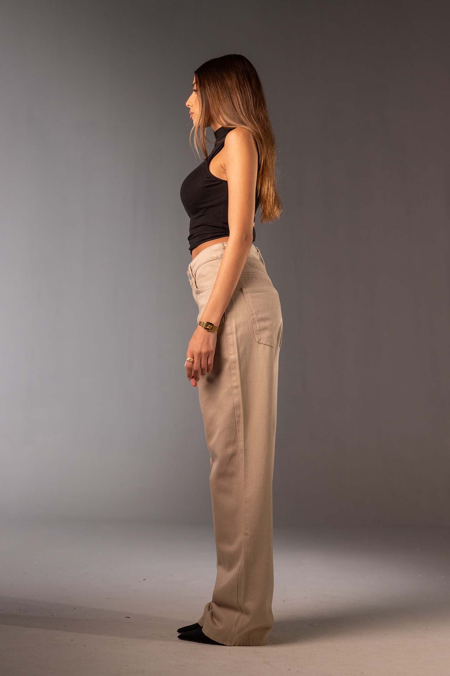 جينز دينم بيج بقَصّة واسعة