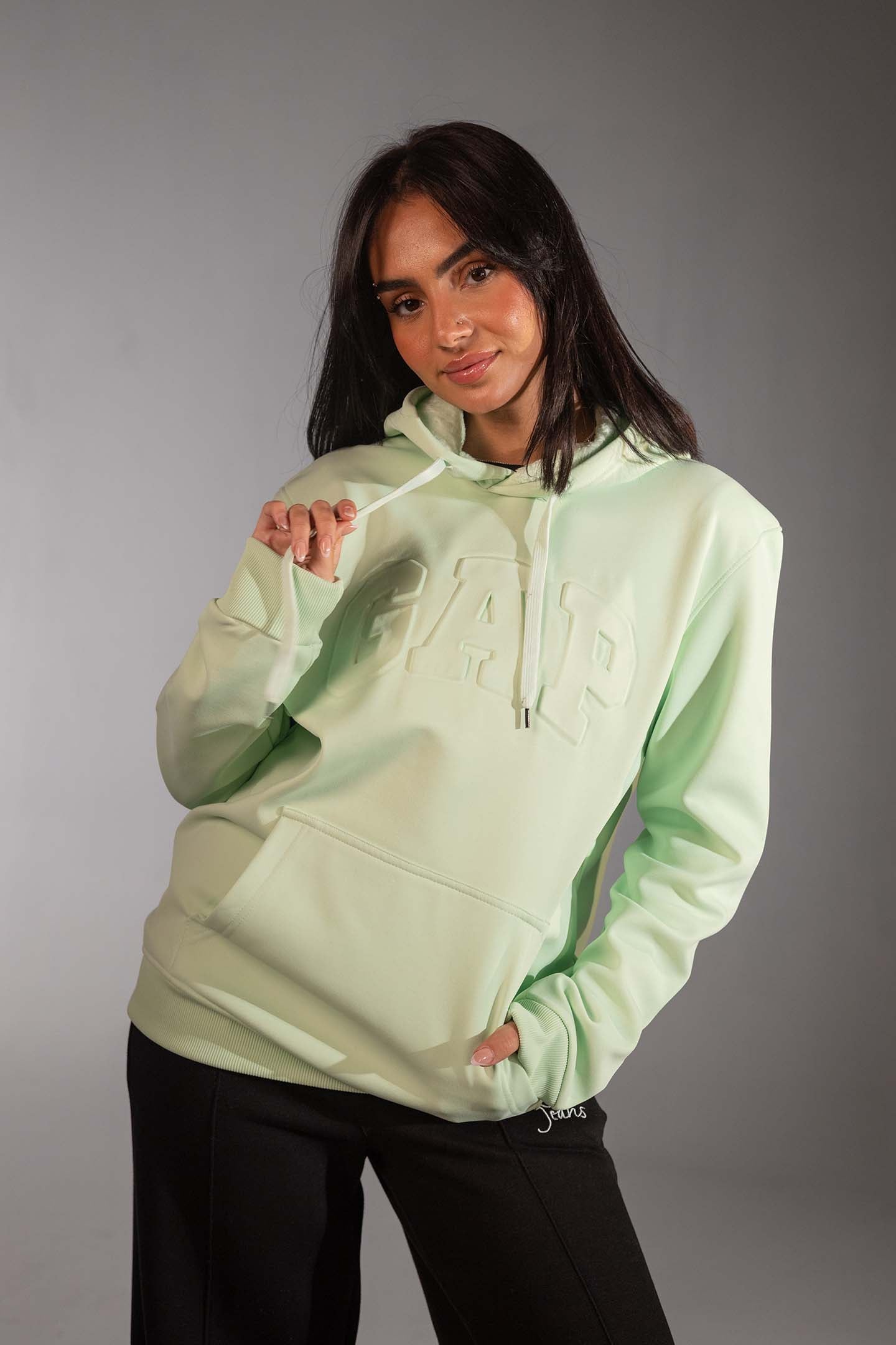 هودي أخضر بطباعة ثلاثية الأبعاد (3D)