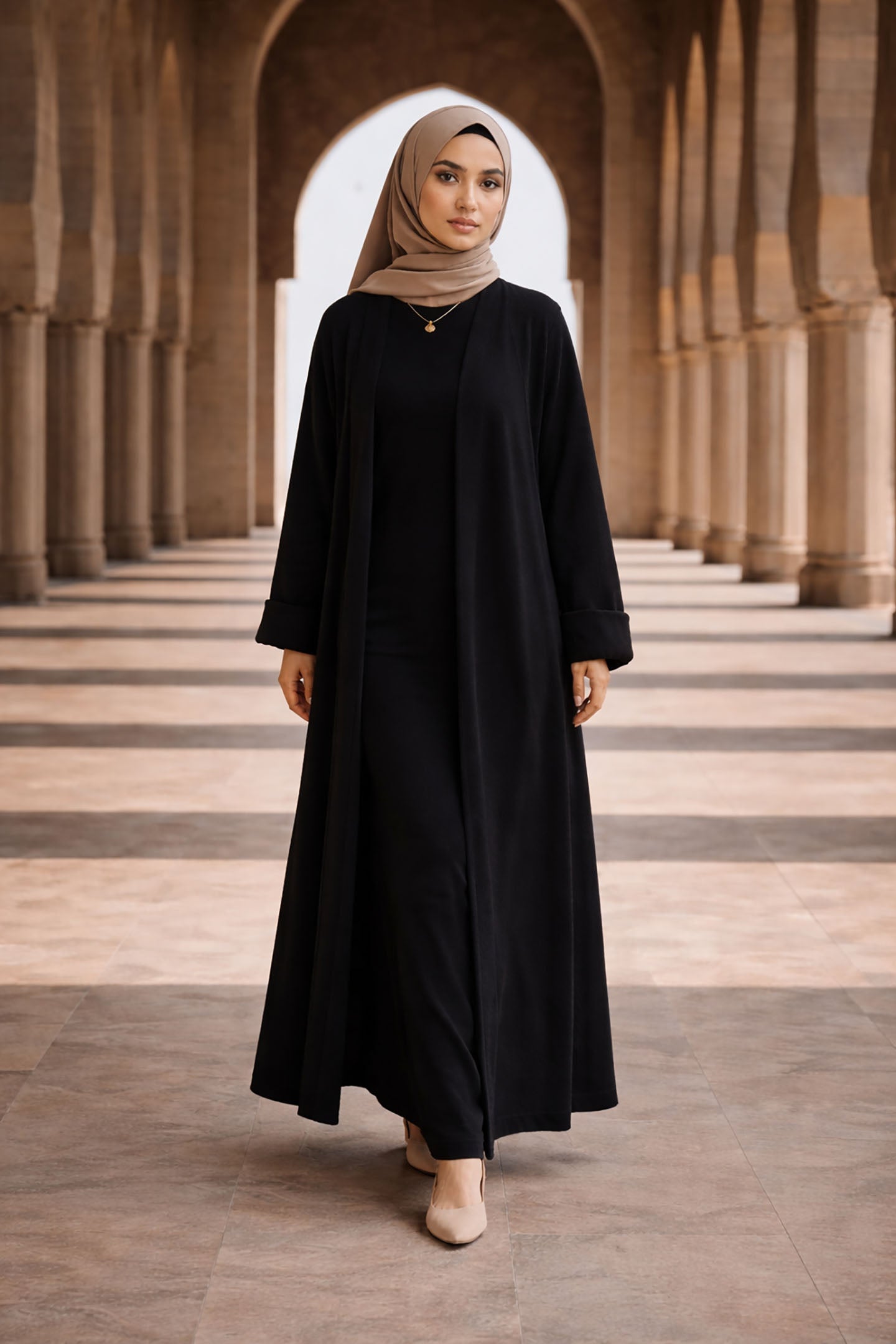 Black Long Wool Winter Cardigan