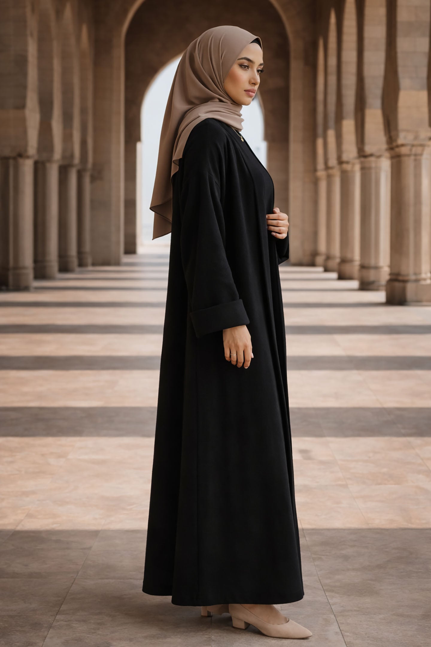 Black Long Wool Winter Cardigan