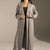 Grey Soft Knit Long Cardigan