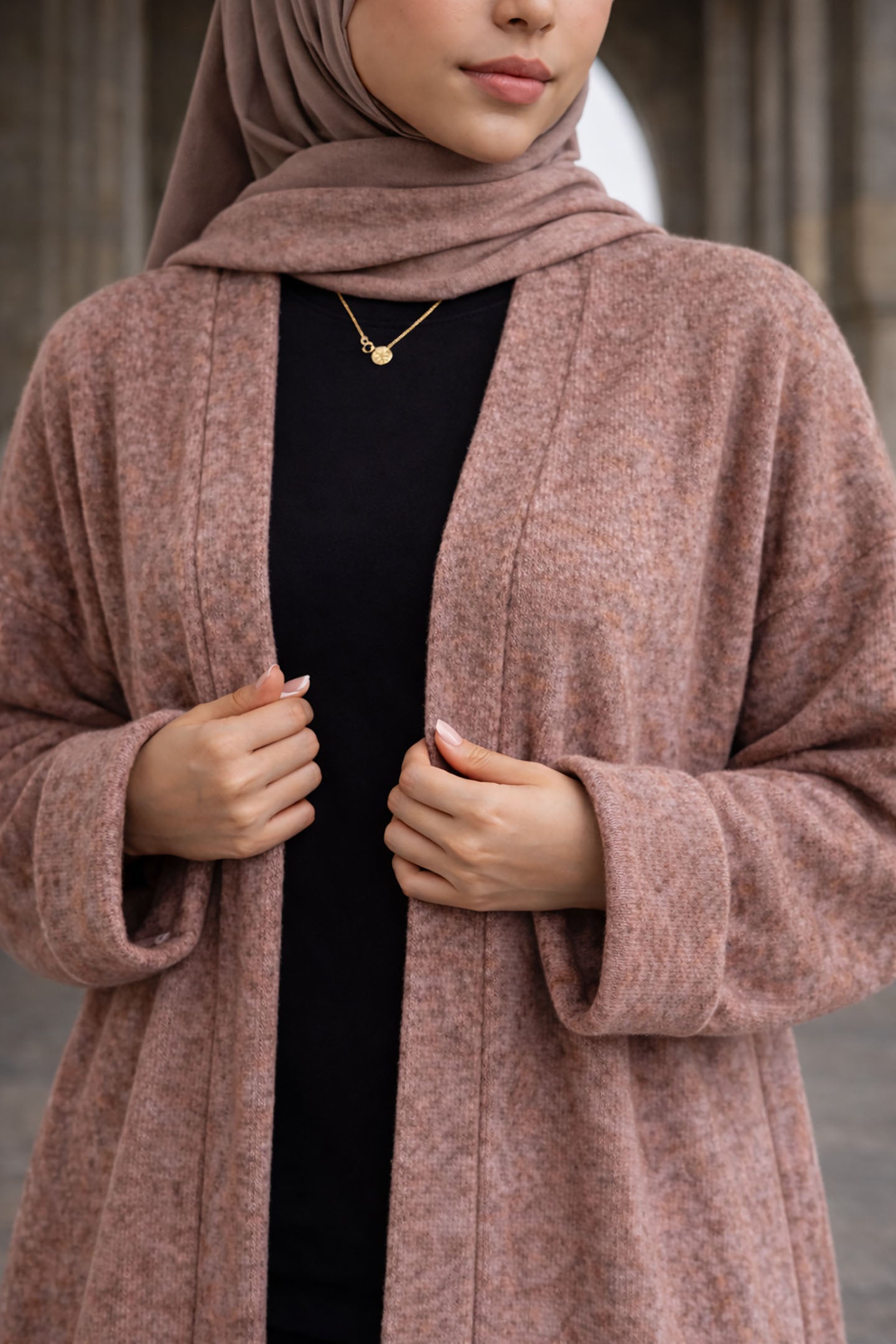 Rose Long Wool Winter Cardigan