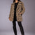 Cow Print Faux Fur Jacket