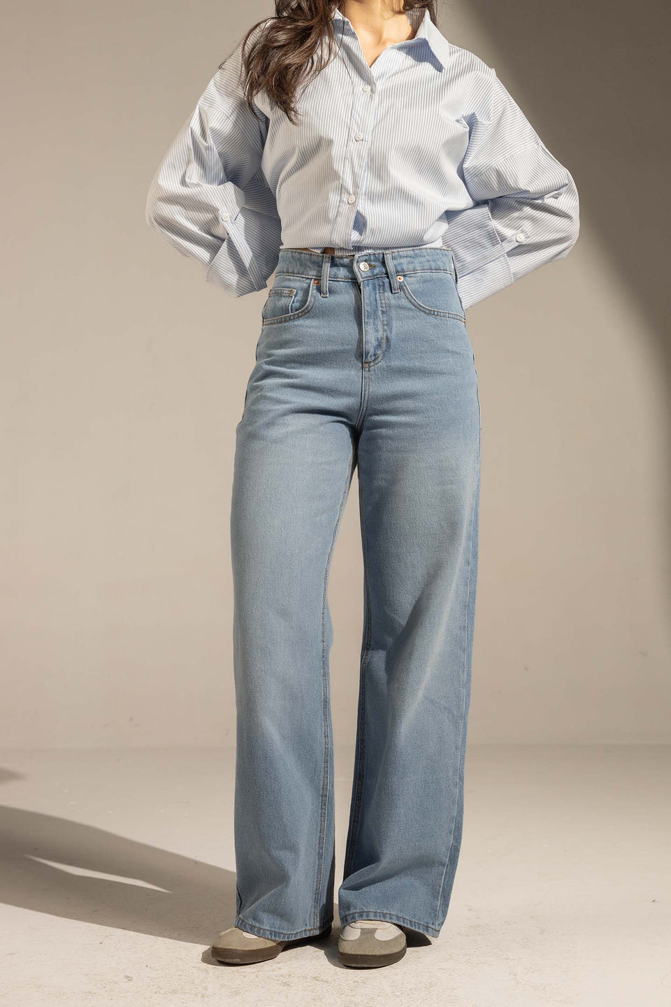 Jeans High-Waist Wide-Leg Denim Jeans