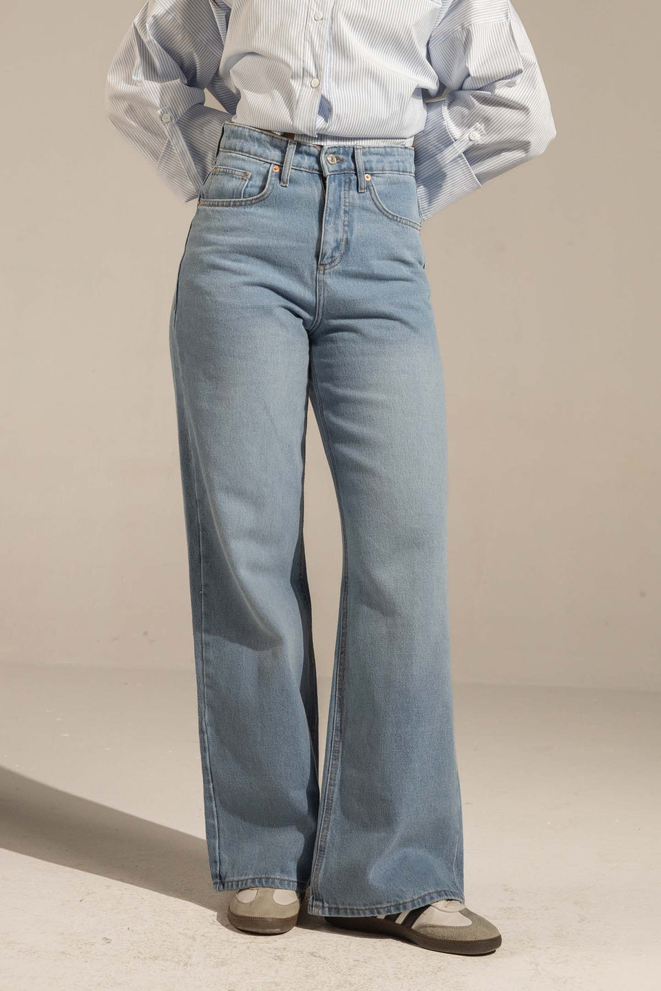 Jeans High-Waist Wide-Leg Denim Jeans