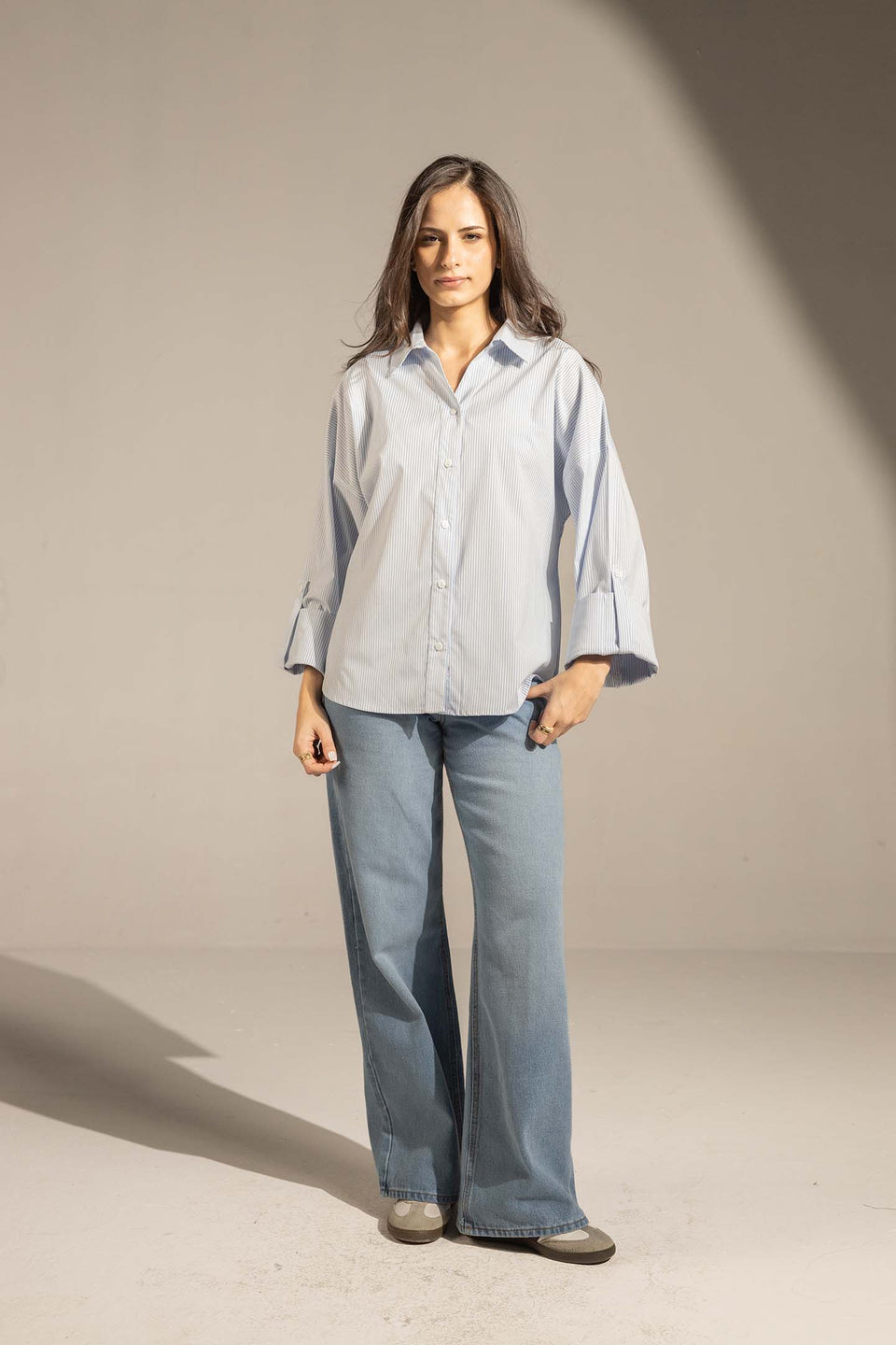 Jeans High-Waist Wide-Leg Denim Jeans