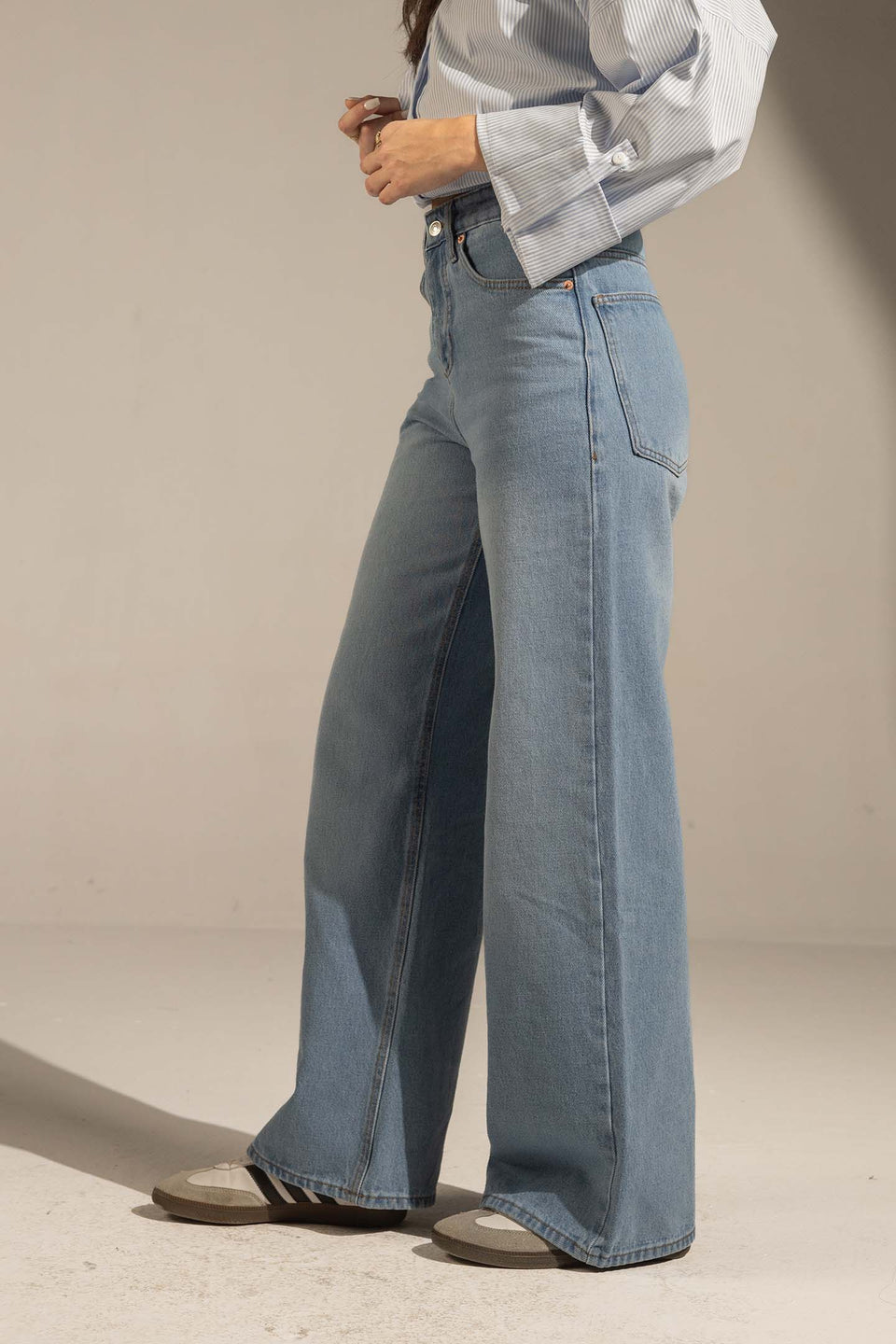 Jeans High-Waist Wide-Leg Denim Jeans