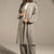 Grey Embroidered Relaxed Fit Kimono Set