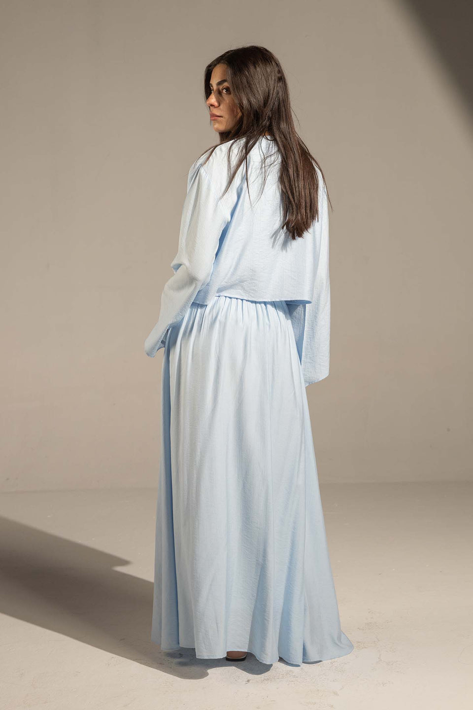 Blue Effortless Two-Piece Maxi Set