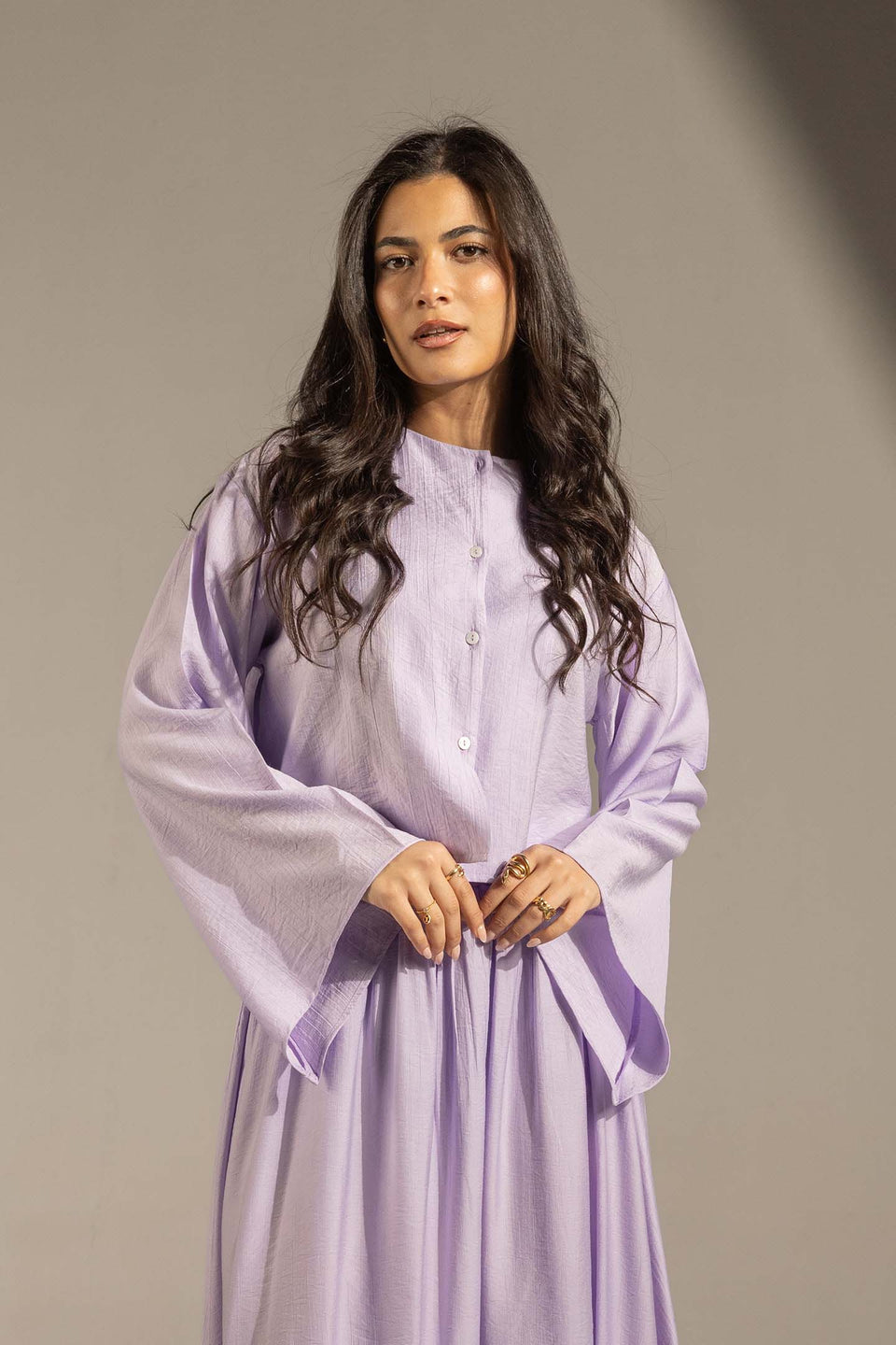 Purple Effortless Two-Piece Maxi Set