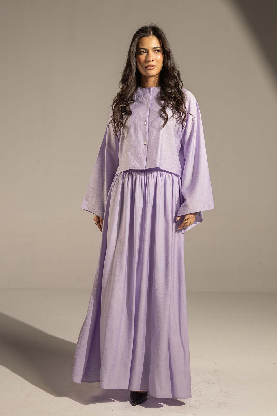 Purple Effortless Two-Piece Maxi Set