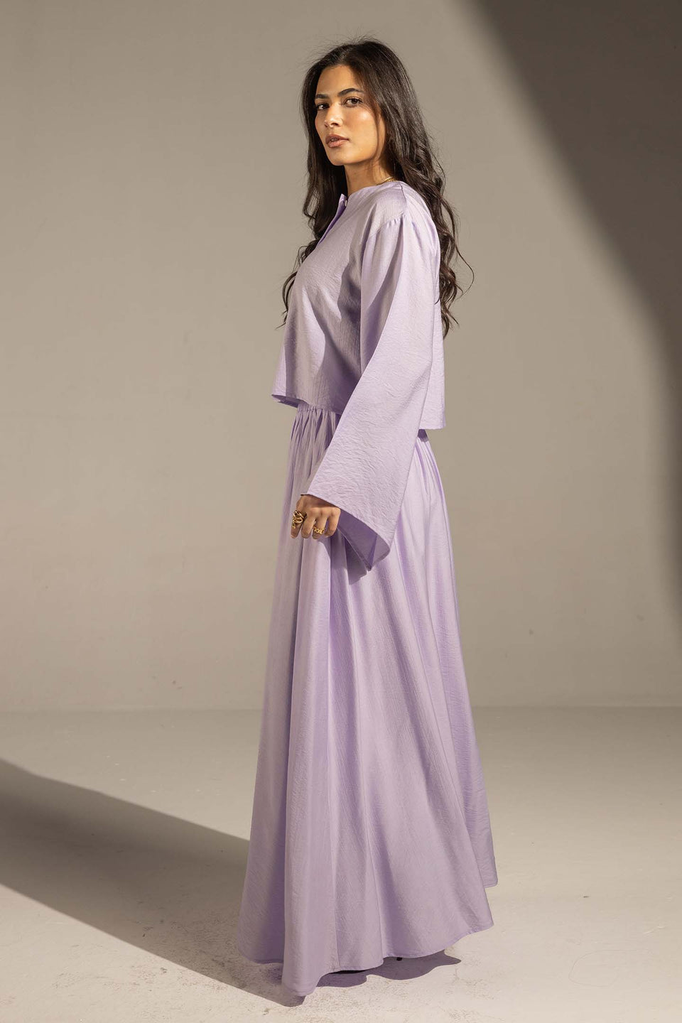 Purple Effortless Two-Piece Maxi Set