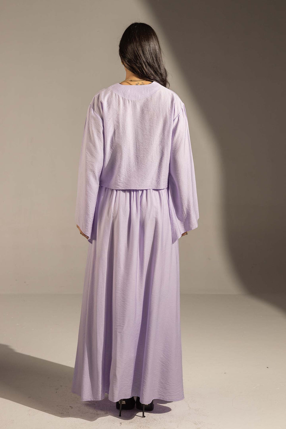 Purple Effortless Two-Piece Maxi Set