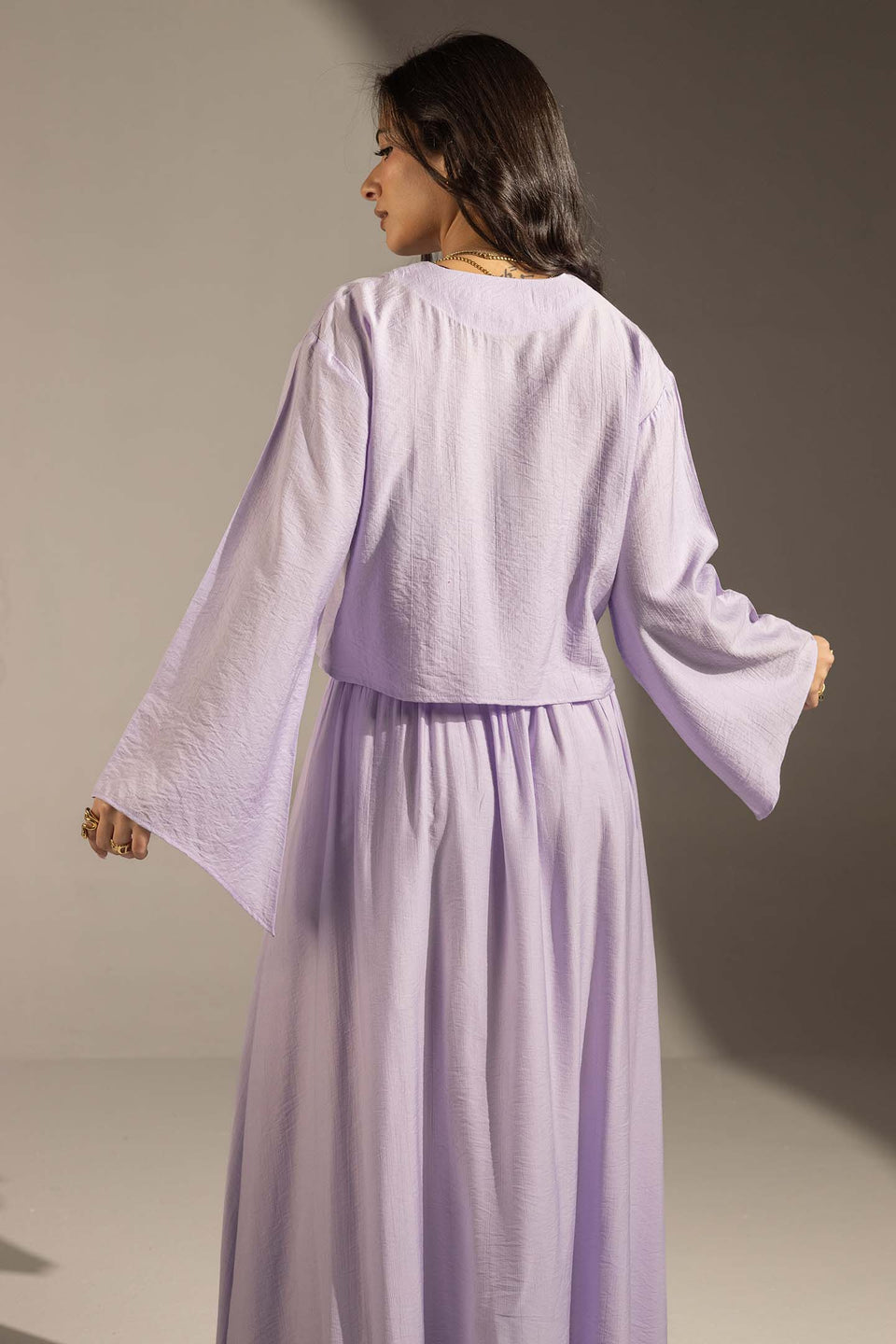 Purple Effortless Two-Piece Maxi Set
