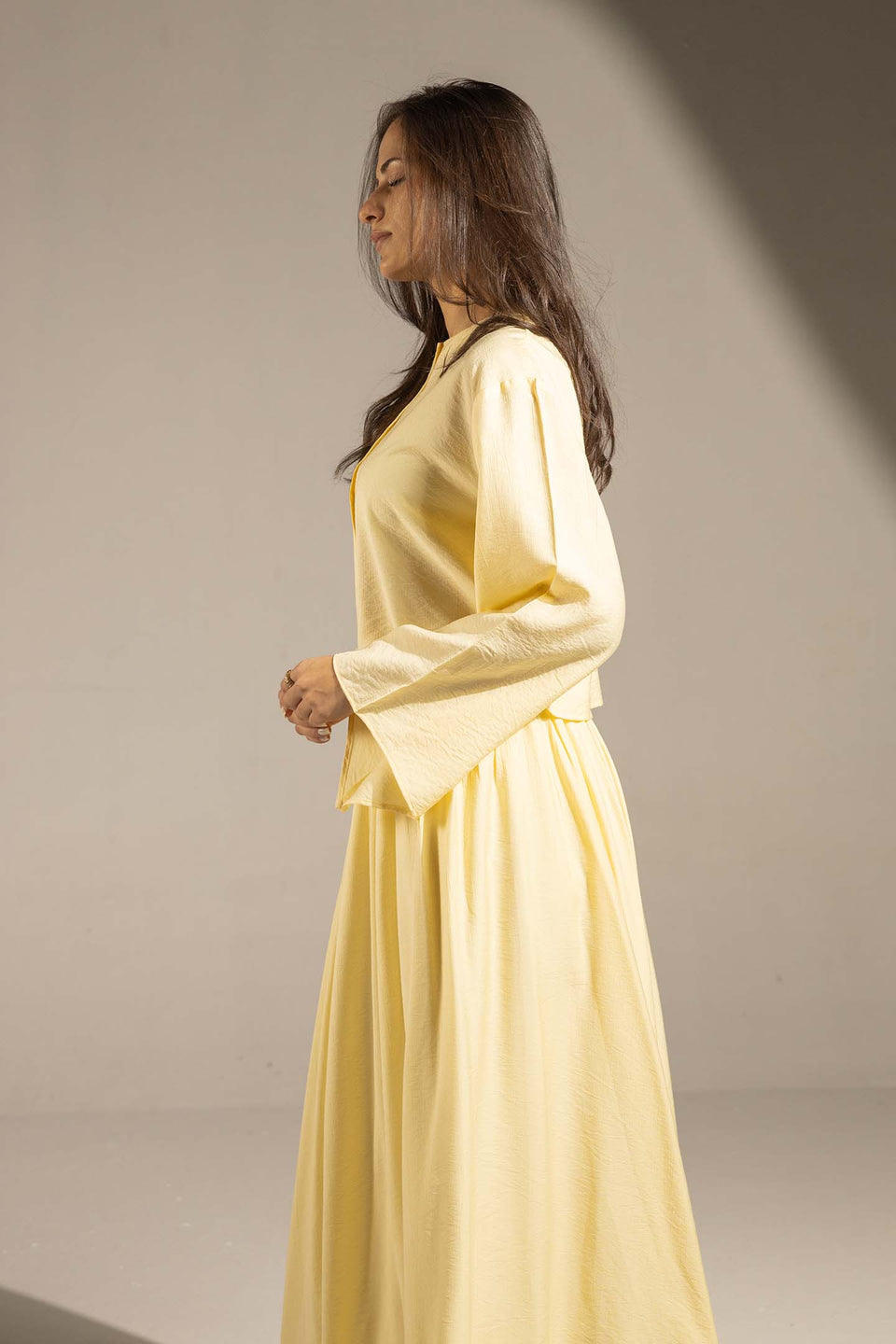 Yellow Effortless Two-Piece Maxi Set
