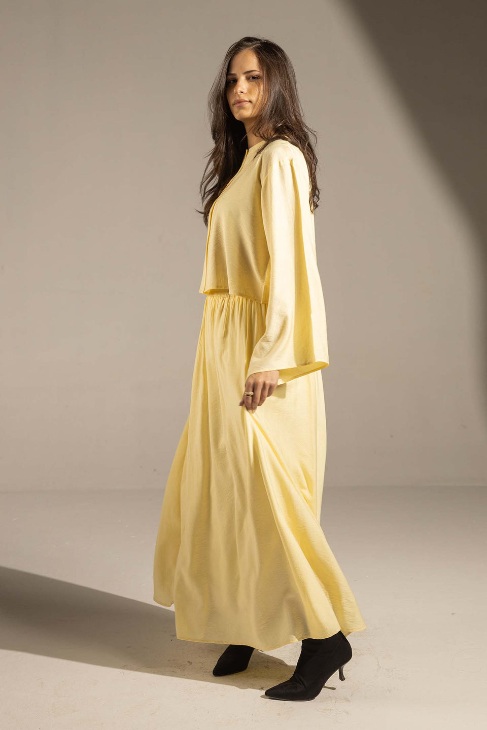 Yellow Effortless Two-Piece Maxi Set