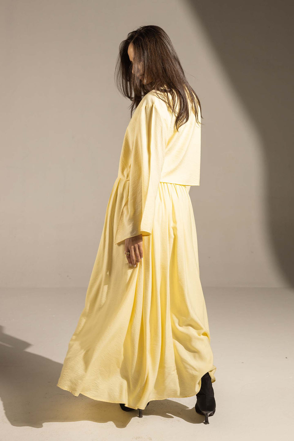 Yellow Effortless Two-Piece Maxi Set