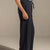 Navy Relaxed Fit Wide-Leg Pants