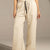 Off White Relaxed Fit Wide-Leg Pants