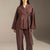 Burgundy Elegant Wrap Co-Ord Set