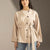 Beige Structured Belted Blouse