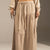Coffe Elastic Waist Tiered Maxi Skirt