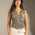 Grey Tailored Faux Leather Vest