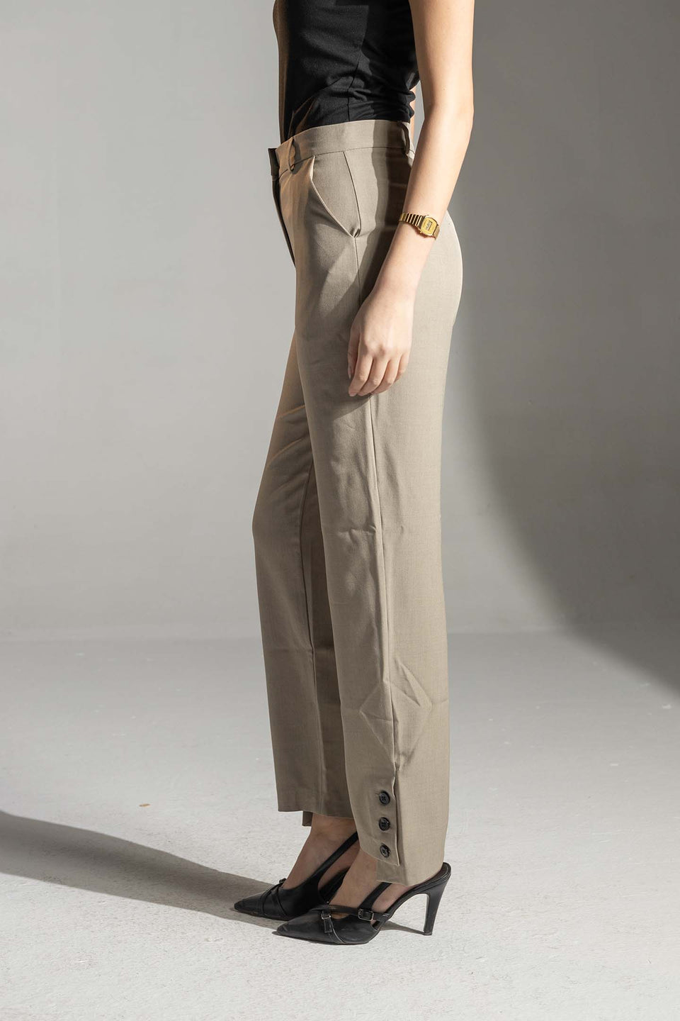 بنطلون كوفي تيلورد بقصة مستقيمة